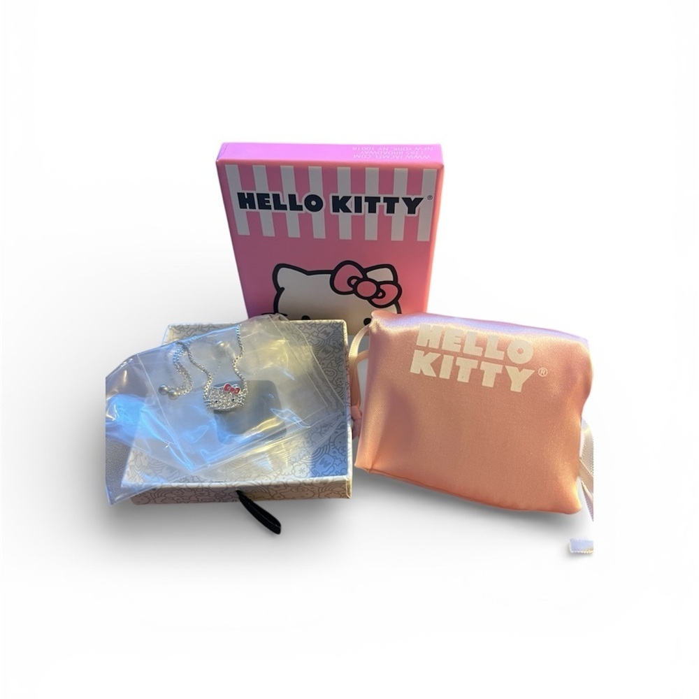 Hello Kitty Authentic Pave Hello Kitty Face Lariat Bracelet - Picture 2 of 8